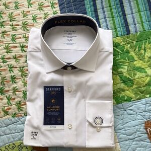 Stafford Men’s Dress Shirt, NWT, fitted (16-16.5 32/33L)
